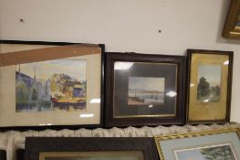 THREE FRAMED AND GLAZED WATERCOLOURS