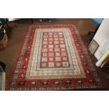 MODERN RUG DEPICTING HORSES 230 CM X 160 CM