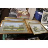FOUR FRAMED AND GLAZED WATERCOLOURS