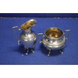 WMF ART NOUVEAU SILVER PLATED JUG AND BOWL