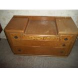 A RETRO OAK DRESSING TABLE