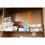A SELECTION OF CARS AND TOYS TO INCLUDE RADIO CONTROL TRUCK, REMOTE CONTROL 4 WHEEL BIKE, MODEL