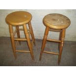 TWO RETRO BAR STOOLS