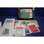 A COLLECTION OF 10 ORDNANCE SURVEY MAPS/ STREET PLANS, together with a collection of larger maps