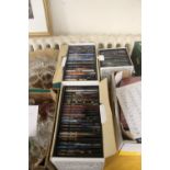 THREE BOXES OF CLASSICAL CDS AND BOOK SETS