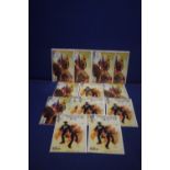SIX HAWKMAN MULTIPLE COPIES OF VOLUME 4 ALL CARDED AND IN SLEEVES, together with7 copies of