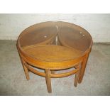 A RETRO TEAK NATHAN STYLE NEST OF TABLES