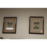 TWO FRAMED AND GLAZED PRINTS