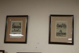 TWO FRAMED AND GLAZED PRINTS