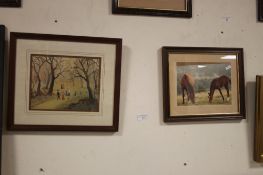 TWO FRAMED AND GLAZED PRINTS