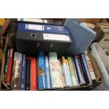 A TRAY OF ASSORTED BOOKS AND PHOTOGRAPHS OF AIROPLANES (TRAY/S NOT INCLUDED)