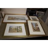 FOUR FRAMED AND GLAZED PRINTS