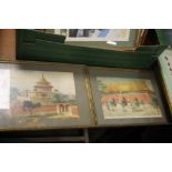 TWO CONTINENTAL FRAMED PRINTS