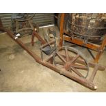 A VINTAGE AGRICULTURAL SEED DRILL A/F