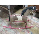 A VINTAGE CHILDS ROCKING HORSE A/F