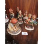 A COLLECTION OF SEVEN ASSORTED GOEBEL FIGURES