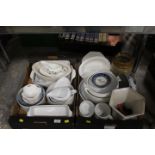 TWO TRAYS OF ASSORTED SUNDRIES TO INCLUDE KITCHEN WARE