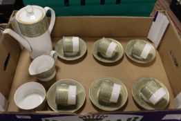 A ROYAL WORCESTER BALMORAL PATTERN COFFEE SET