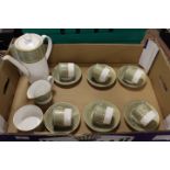 A ROYAL WORCESTER BALMORAL PATTERN COFFEE SET