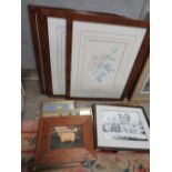A COLLECTION OF ASSORTED PICTURES AND PRINTS TO INCLUDE A SET OF 4 FRAMED BOTANICAL PRINTS