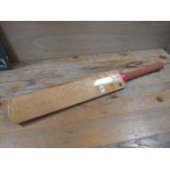 A SIGNED MATTHEW MAYNARD BENEFIT 1996 CRICKET BAT WITH AUTOGRAPHS FROM GLAMORGAN CCC AND ESSEX CCC