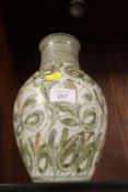 A DENBY GLYN COLLEDGE POTTERY VASE