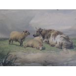 THOMAS SIDNEY COOPER (19803-1902) - A PAIR OF CHROMO LITHOGRAPHS - Sheep in a snowy Winter landscape