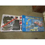 A SUPER VS SLOT RACING 1:43 SCALE RACING GAME - CONTENTS UNCHECKED