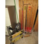 A QUANTITY OF ASSORTED HAND TOOLS ETC