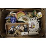 THREE TRAYS OF ASSORTED CERAMICS AND COLLECTABLES