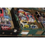 THREE TRAYS OF ASSORTED DIE CAST VEHICLES TO INCLUDE DAYS GONE BYE.