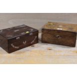 TWO VINTAGE WOODEN BOXES A/F