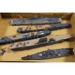 FIVE MODEL AIRCRAFT CARRIERS
