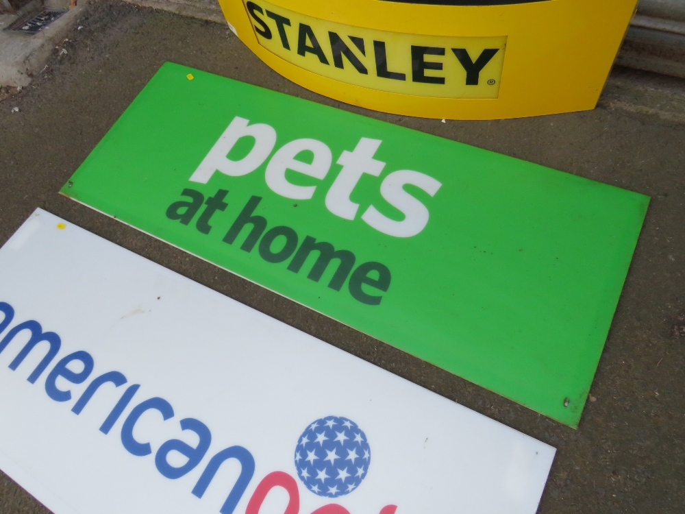 THREE ADVERTISING SIGNS TO INCLUDE STANLEY TOOLS, AMERICAN GOLF ETC - Image 3 of 5