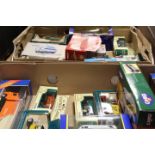 TWO TRAYS OF BOXED TOY CARS TO INCLUDE CORGI , VANGUARDS ETC.