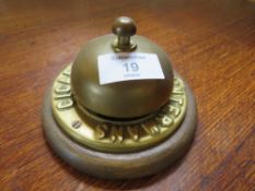 A VINTAGE 'HENRI WINTERMANS CIGARS' DESK BELL