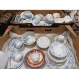 TWO TRAYS OF ASSORTED CERAMICS TO INCLUDE ROYAL WORCESTER RHAPSODY TEAPOT ETC