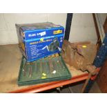 BLUE SPOT POWER WINCH TOGETHER WITH AN ENGINEERS VICE AND WOODWORKING LATHE TOOLS
