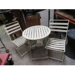 A SMALL GARDEN BISTRO SET