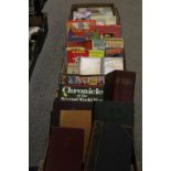 THREE TRAYS OF BOOKS TO INCLUDE LADYBIRD BOOKS