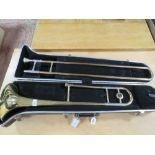 AN OLDS TROMBONE IN FITTED CARRY CASE