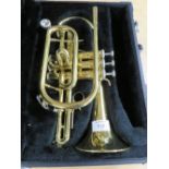 A JUPITER CORNET IN FITTED CARRY CASE