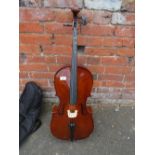 A STENTOR STUDENT II ¼ CELLO IN CARRY CASE