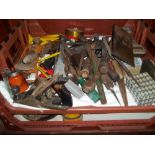 TWO TRAYS OF ASSORTED TOOLS ETC