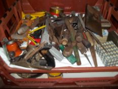 TWO TRAYS OF ASSORTED TOOLS ETC