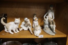 A COLLECTION OF LLADRO AND NAO FIGURES