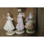 THREE ROYAL WORCESTER FIGURES TO INCLUDE HIGH HOPE, ETC