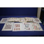 A COLLECTION OF STAMPS TO INCLUDE A SELECTION OF PENNY REDS AND QV 6D DULL GREEN