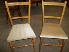 TWO EDWARDIAN BEDROOM CHAIRS