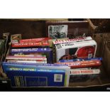 A TRAY OF SPORT RELATED BOOKS